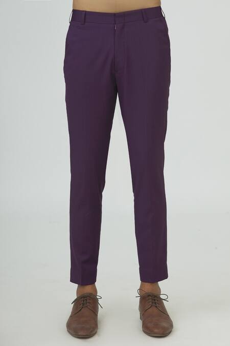 Shop Mapxencars Purple Silk Blazer Jacket Set Online at Aza Fashions Shop_Mapxencars_Purple Silk Blazer Jacket Set_Online_at_Aza_Fashions