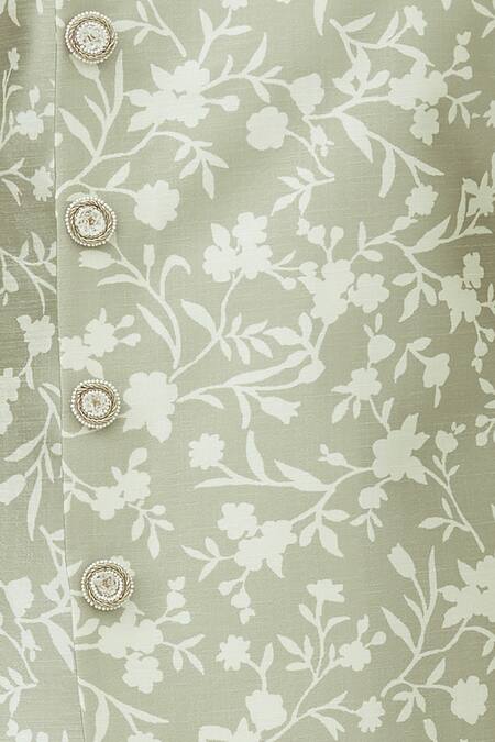 Buy_Mapxencars_White Silk Overlap Sherwani Set