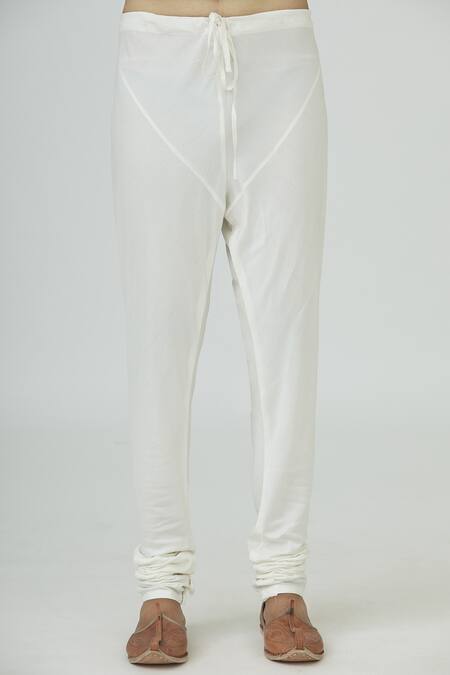 Shop_Mapxencars_White Silk Sherwani Set_Online_at_Aza_Fashions