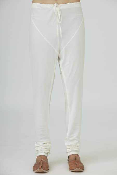 Mapxencars_Off White Silk Printed Sherwani Set_at_Aza_Fashions