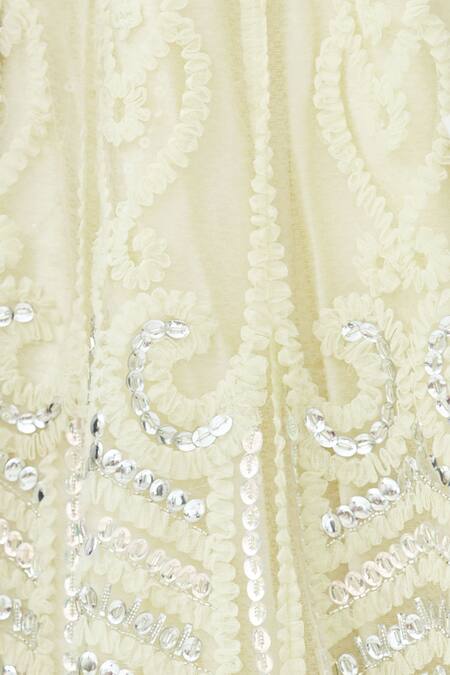 Neeta Lulla_Off White Embellished Lehenga Set_at_Aza_Fashions