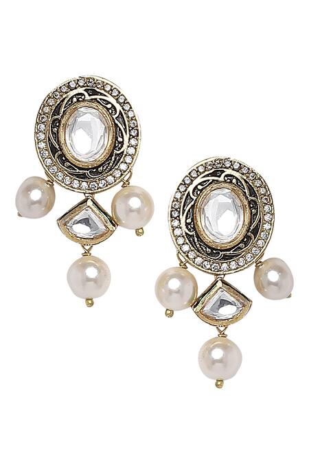 Buy_Joules By Radhika_Gold Plated Stones Choker Set_Online_at_Aza_Fashions