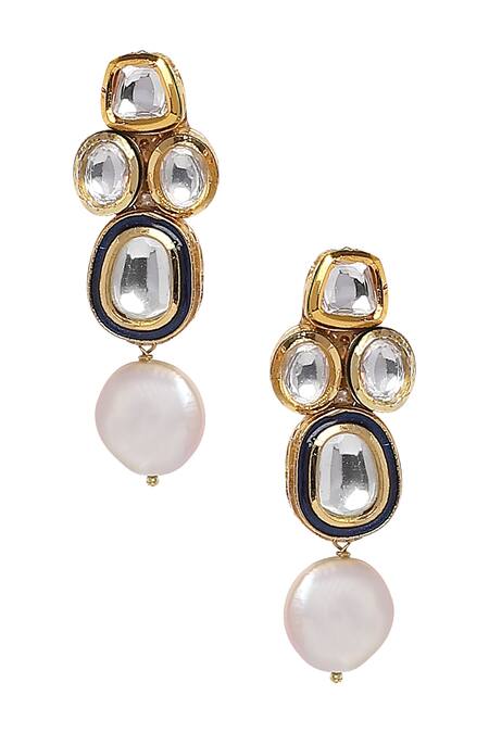 Buy_Joules By Radhika_Gold Plated Stones Necklace Set_Online_at_Aza_Fashions