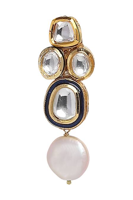 Shop_Joules By Radhika_Gold Plated Stones Necklace Set_Online_at_Aza_Fashions