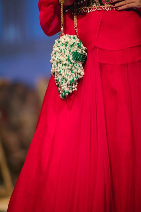 Buy Ridhi Mehra Pink Net Flared Skirt Set Online at Aza Fashions Buy_Ridhi Mehra_Pink Net Flared Skirt Set_Online_at_Aza_Fashions