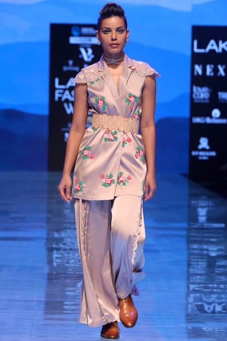 Archana Rao Embroidered Jacket with Pants 