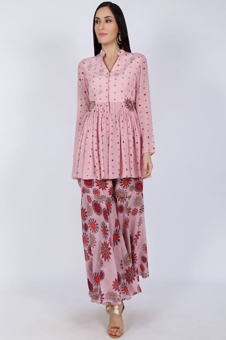 Natasha J Printed Kurta Sharara Set 