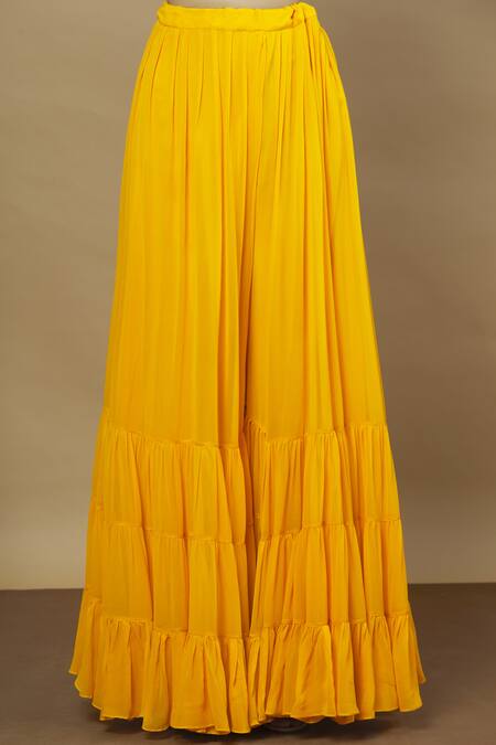 Aksh_White Chanderi, Georgette Round Kurta Set_at_Aza_Fashions