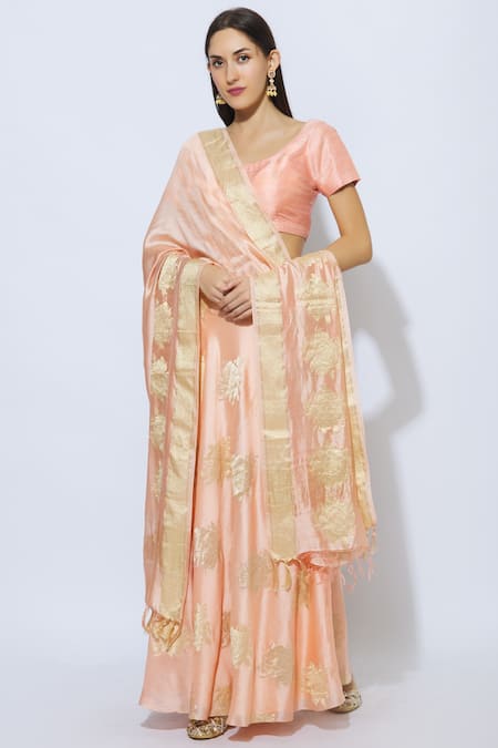 Pinki Sinha Handloom Banarasi Lehenga Set 