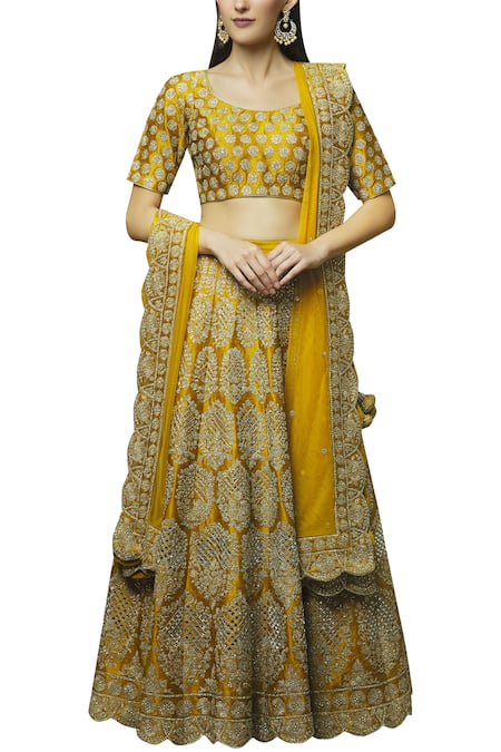 Vandana Sethi Embroidered Bridal Lehenga Set 