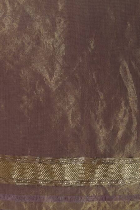 Shop Ohfab Gold Silk Saree Online at Aza Fashions Shop_Ohfab_Gold Silk Saree_Online_at_Aza_Fashions