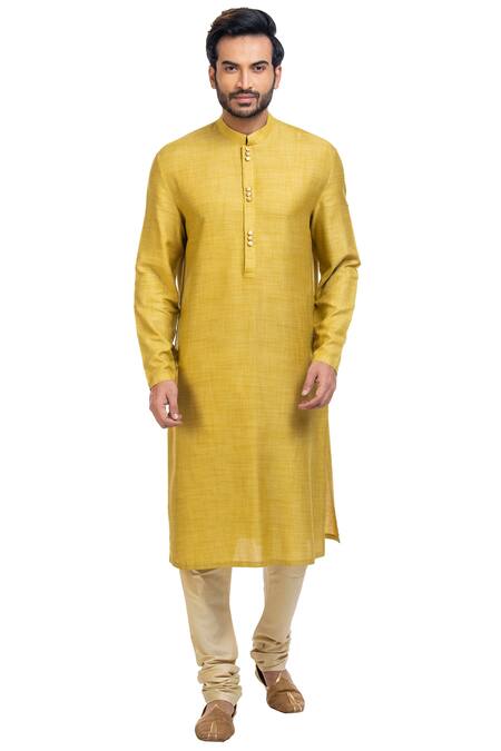 Poonam Kasera_Green Moonga Dupian Silk Embroidered Jacket Kurta Set_Online_at_Aza_Fashions