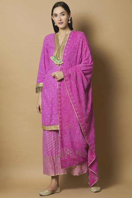 Kunwaraniritu Chikankari Kurta Palazzo Set 