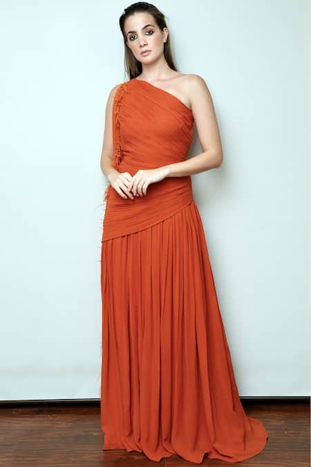 Swatee Singh One Shoulder Gown 