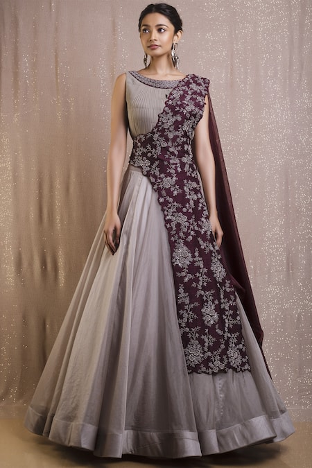Rishi and Soujit Embroidered Lehenga Set 