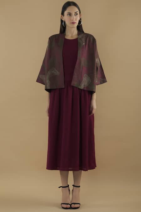 Shop Yavi Purple Silk Embroidered Jacket Online at Aza Fashions Shop_Yavi_Purple Silk Embroidered Jacket _Online_at_Aza_Fashions