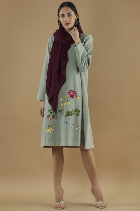 Yavi Purple Wool Stole