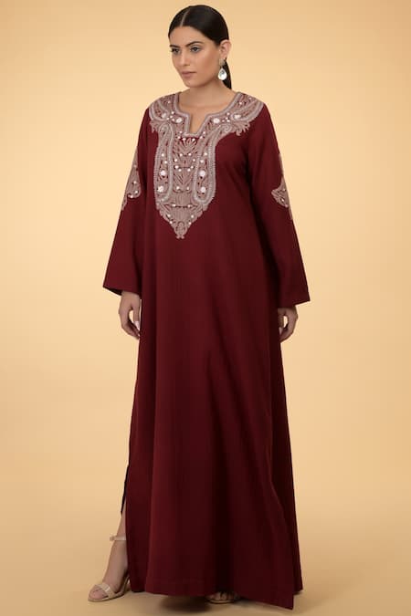 Talking Threads Wool Embroidered Kaftan  