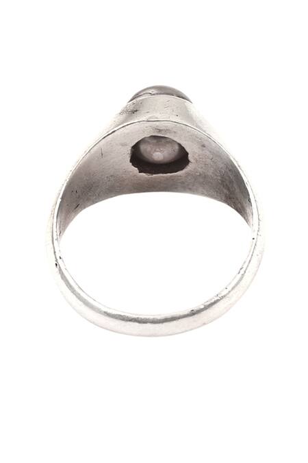 Buy_Sangeeta Boochra_Silver Plated Stones Ring_Online_at_Aza_Fashions