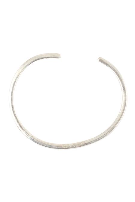 Sangeeta Boochra_Silver Plated Adjustable Cuff _Online_at_Aza_Fashions