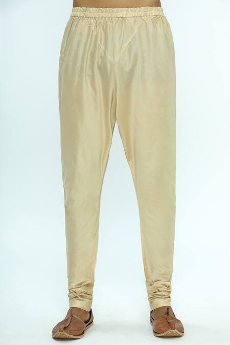 Shop_Nautanky_Blue Silk Jacquard Sherwani Set _Online_at_Aza_Fashions