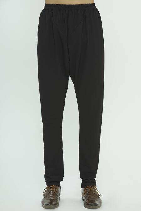 Shop Nautanky Black Korean Polyester Textured Bundi Kurta Set Online at Aza Fashions Shop_Nautanky_Black Korean Polyester Textured Bundi Kurta Set _Online_at_Aza_Fashions