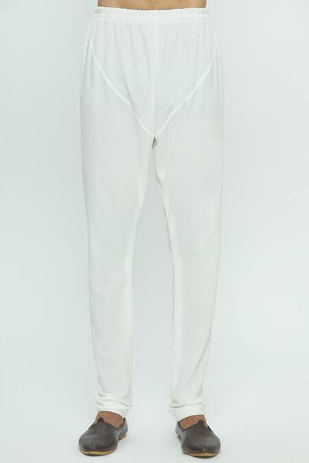 Shop Nautanky White Thai Silk Printed Kurta Set Online at Aza Fashions Shop_Nautanky_White Thai Silk Printed Kurta Set _Online_at_Aza_Fashions