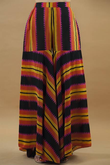 Shop_Anupamaa Dayal_Multi Color Chanderi Printed Kurta Set_Online_at_Aza_Fashions