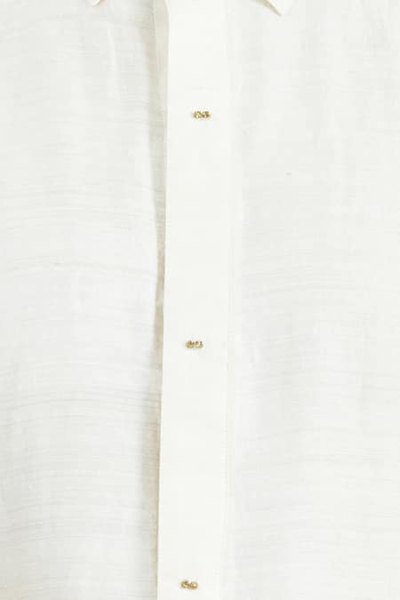 Buy_Bhusattva_White Organic Silk Shirt 