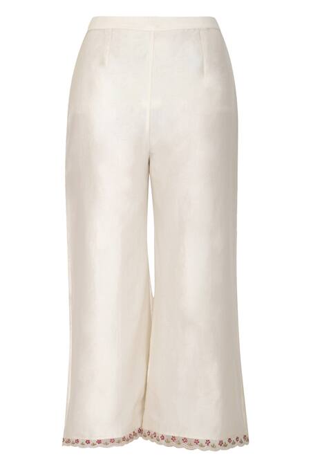 Shop_Priyanka Jain_White Chanderi Jacket Kurta Set_Online_at_Aza_Fashions