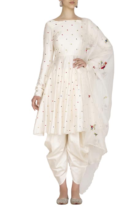 Priyanka Jain Chanderi Kurta Dhoti Pant Set 