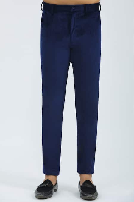 Shop_Nautanky_Multi Color Velvet Printed Sherwani Set _Online_at_Aza_Fashions