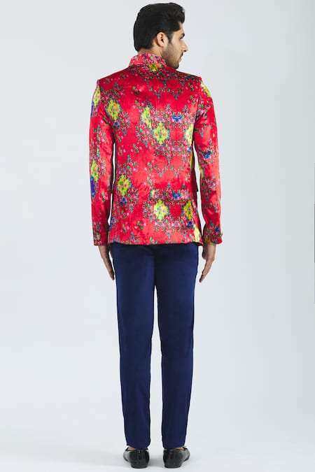 Nautanky Printed Bandhgala with Pants 