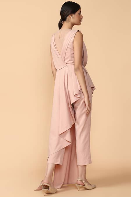 Tarun Tahiliani Draped Top with Pants 