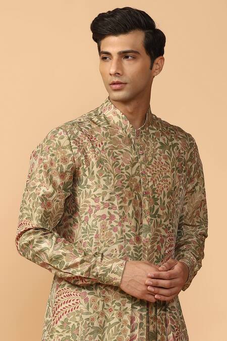 Buy Tarun Tahiliani White Silk Kurta Set Online at Aza Fashions Buy_Tarun Tahiliani_White Silk Kurta Set _Online_at_Aza_Fashions