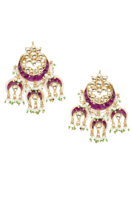 Auraa Trends Kundan Chandbalis 