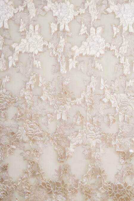 Buy_Ekaya Banaras_White Banarasi Silk Saree_Online_at_Aza_Fashions