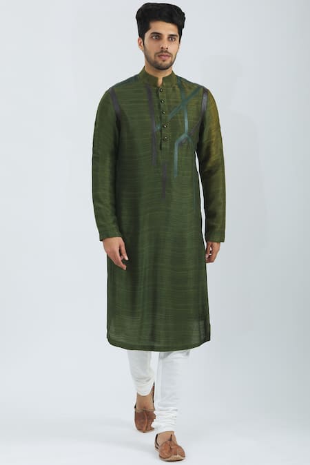 Nivedita Saboo Tussar Silk Kurta Set 