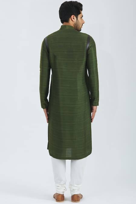 Nivedita Saboo Tussar Silk Kurta Set 