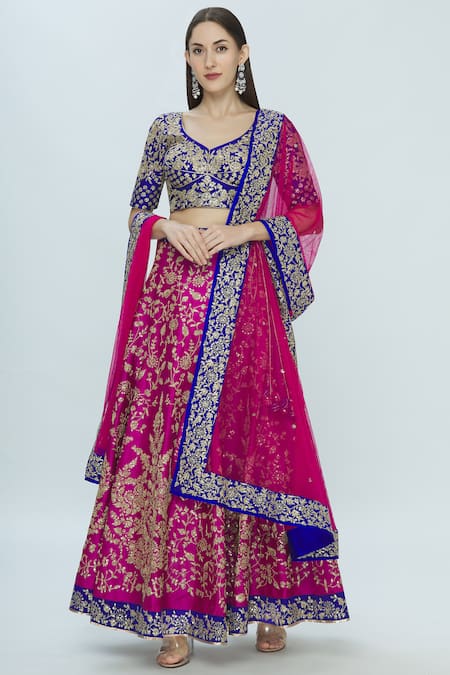 Vandana Sethi Embroidered Bridal Lehenga Set 