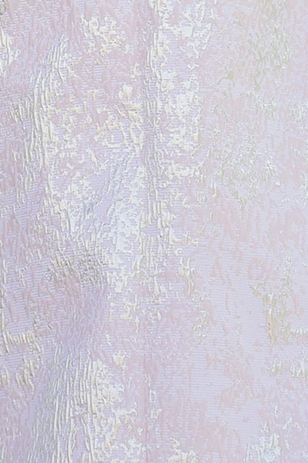 Buy_Janyas Closet_Peach Jacquard Textured Dress _Online_at_Aza_Fashions