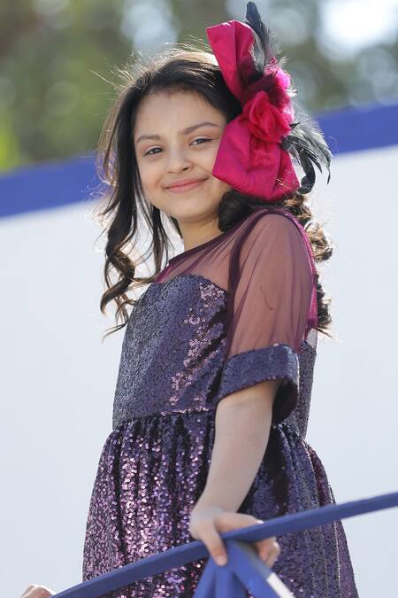 Janyas Closet_Purple Ombre Sequin Dress _at_Aza_Fashions