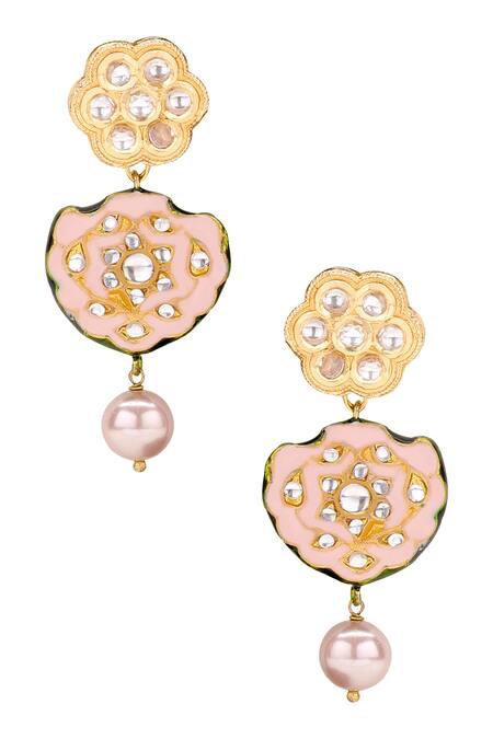 Buy Joules By Radhika Gold Plated Polki Stone Meenakari Jewellery Set Online at Aza Fashions Buy_Joules By Radhika_Gold Plated Polki Stone Meenakari Jewellery Set_Online_at_Aza_Fashions