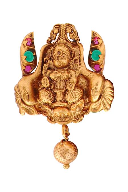 Shop Joules By Radhika Gold Plated Bead Temple Jewellery Set Online at Aza Fashions Shop_Joules By Radhika_Gold Plated Bead Temple Jewellery Set_Online_at_Aza_Fashions