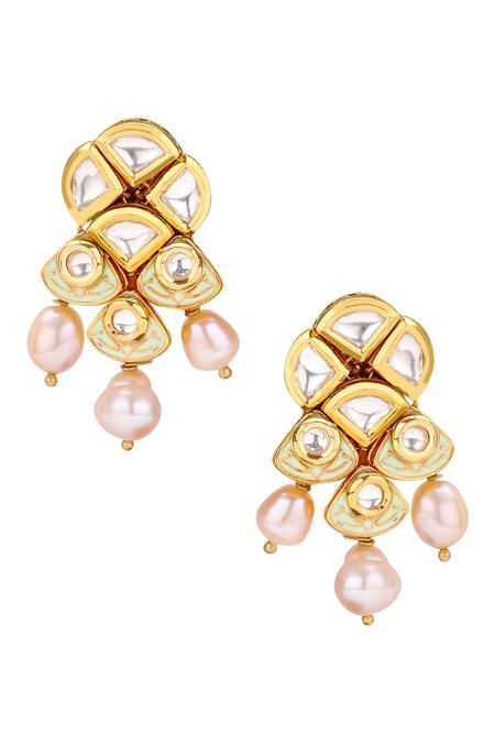 Buy Joules By Radhika Gold Plated Polki Meenakari Jewellery Set Online at Aza Fashions Buy_Joules By Radhika_Gold Plated Polki Meenakari Jewellery Set_Online_at_Aza_Fashions