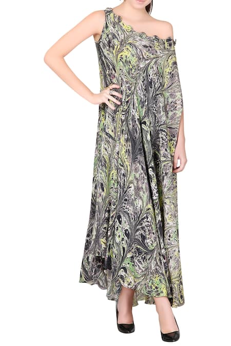 Limerick by Abirr N' Nanki Printed Maxi Dress 