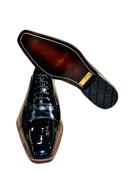 Shop_Artimen_Black Brogue Oxfords _Online_at_Aza_Fashions