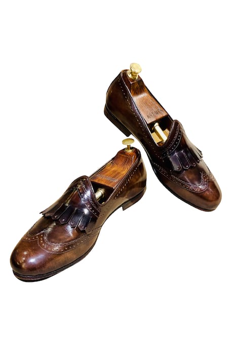 Artimen Brogue Fringe Loafers 