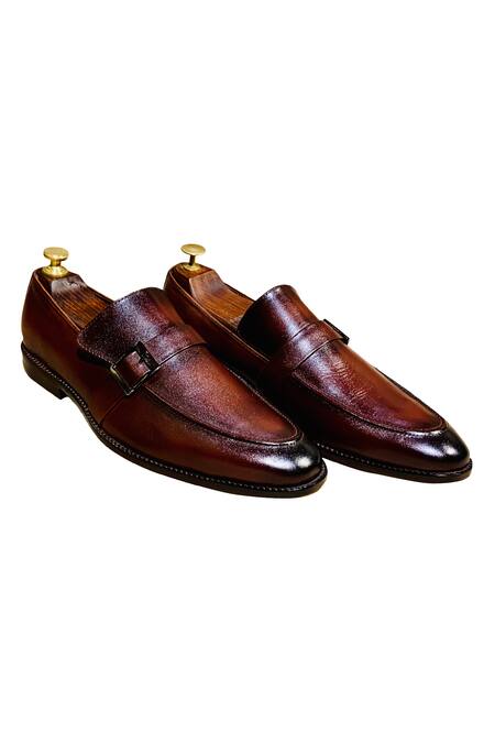 Artimen_Brown Buckle Loafer _Online_at_Aza_Fashions