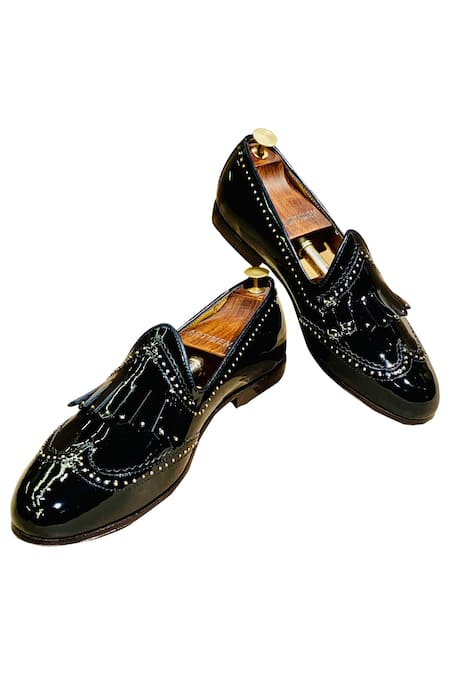 Artimen Embellished Fringe Loafers 